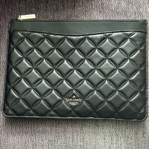 Kate Spade Black Quilted Pouch